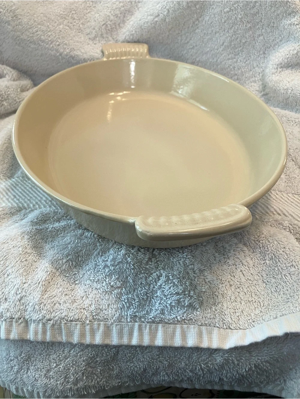 vintage Le Creuset #36 Enameled Cast Iron Oval Au Gratin Dish casserole baking